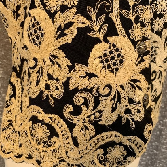 Vintage Casual Corner Floral Embroidered Vest Boho Cottagecore Women's M - Picture 4 of 13